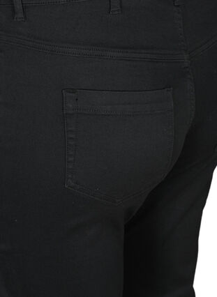 Hoch taillierte Amy Capri Jeans mit Super Slim Fit, Black, Packshot image number 3