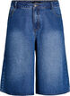 Hoch taillierte Shorts aus Denim, Blau, Packshot image number 0