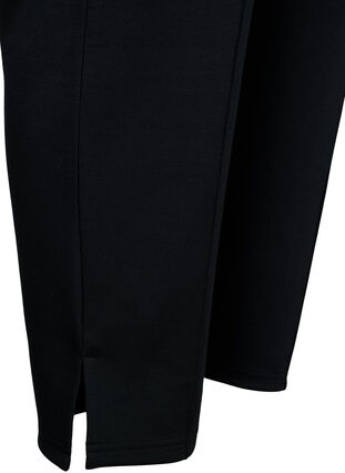 Hose aus Modalmischung mit Schlitz, Black, Packshot image number 3