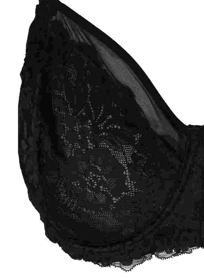 Figa Bügel-BH mit Spitze am Rücken, Black, Packshot image number 2