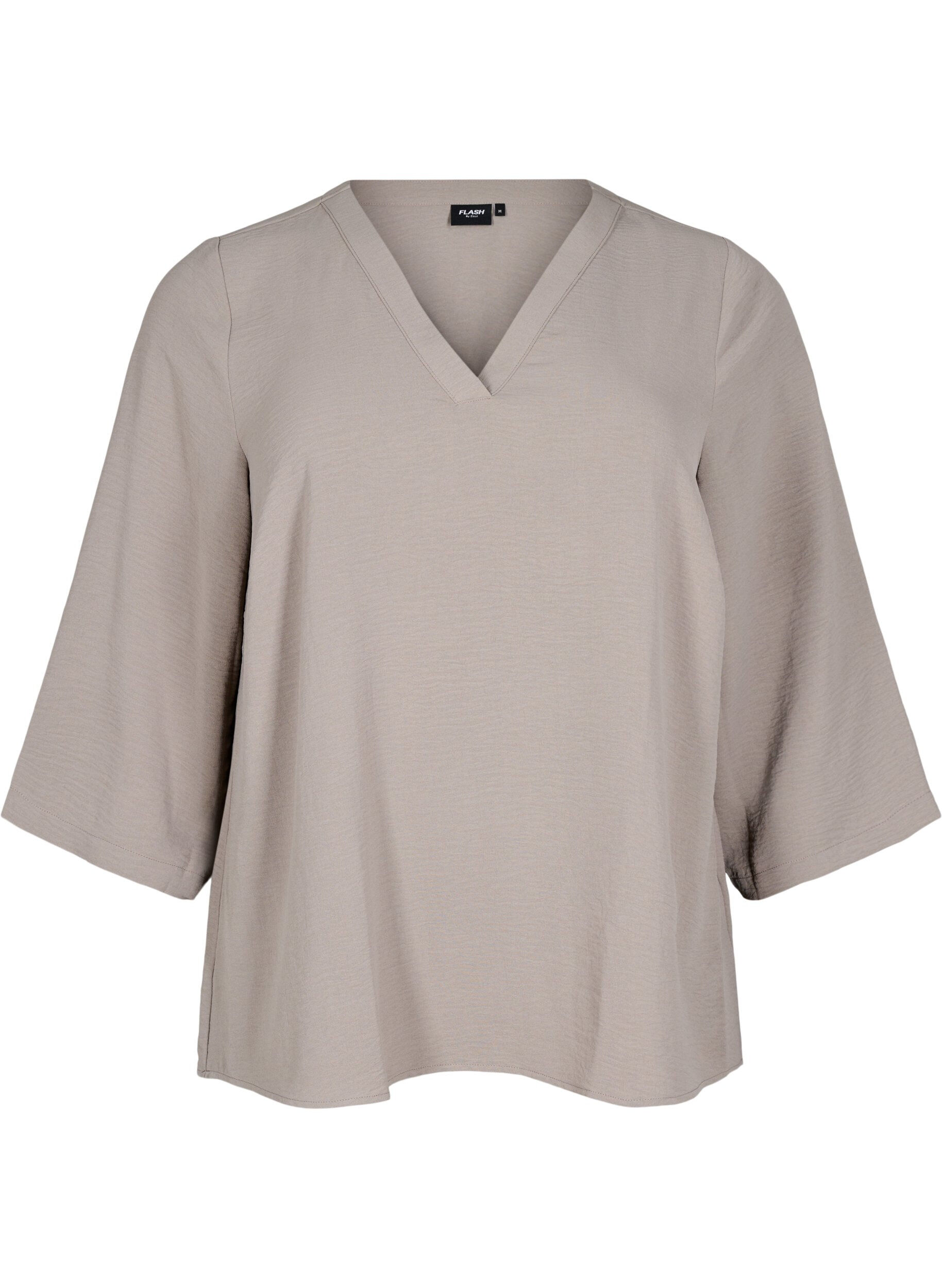 ZizziFLASH - Bluse mit 3/4-&Auml;rmeln, Beige, Packshot image number 0