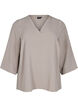 FLASH - Bluse mit 3/4-&Auml;rmeln, Beige, Packshot image number 0