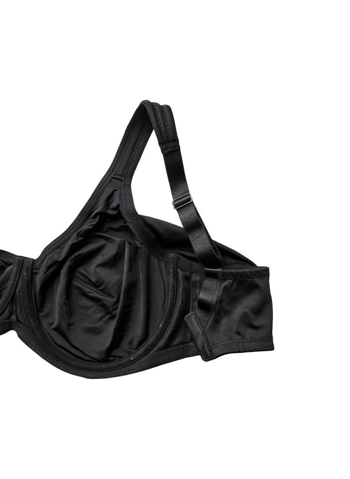 Bequemer BH mit B&uuml;gel und geformten Cups, Schwarz, Packshot image number 3