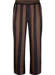 Kurz geschnittene Hose mit Streifen, Chestnut/B. Stripes, Packshot