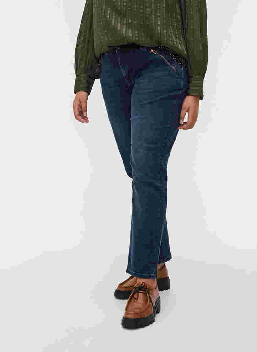 Slim Fit Emily Jeans mit Nieten, Dark blue, Model image number 3