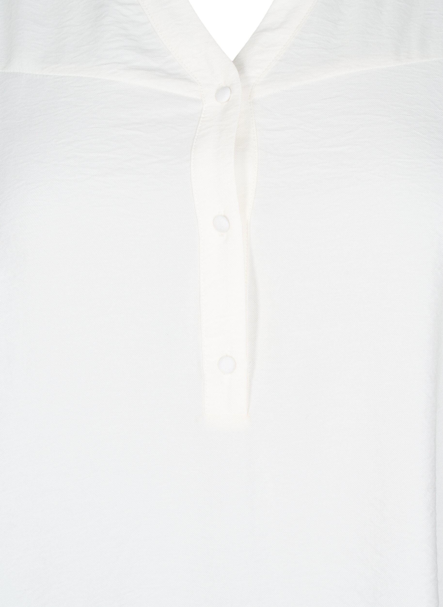 ZizziBluse mit R&uuml;schenkragen, Vanille, Packshot image number 2