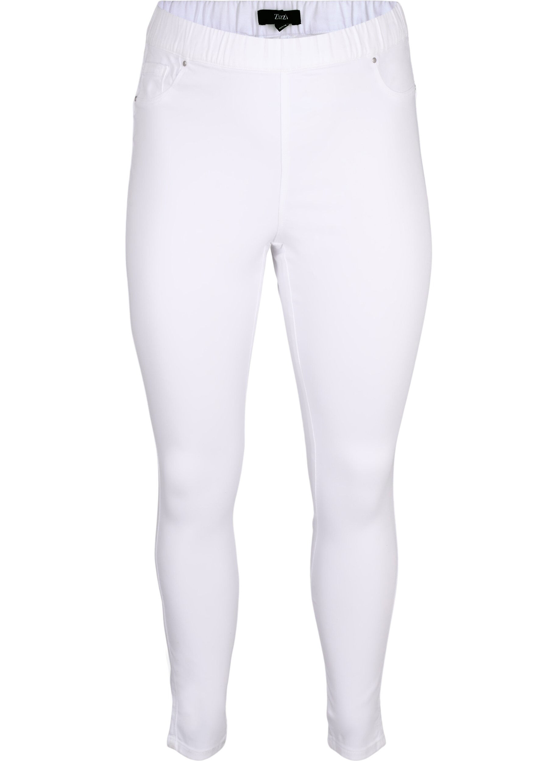 ZizziJeggings mit hoher Taille, Wei&szlig;, Packshot image number 0