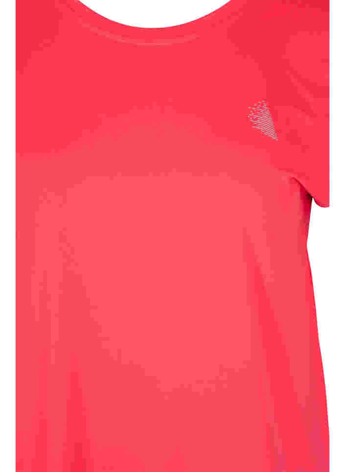 Einfarbiges Trainings-T-Shirt, Diva Pink, Packshot image number 2