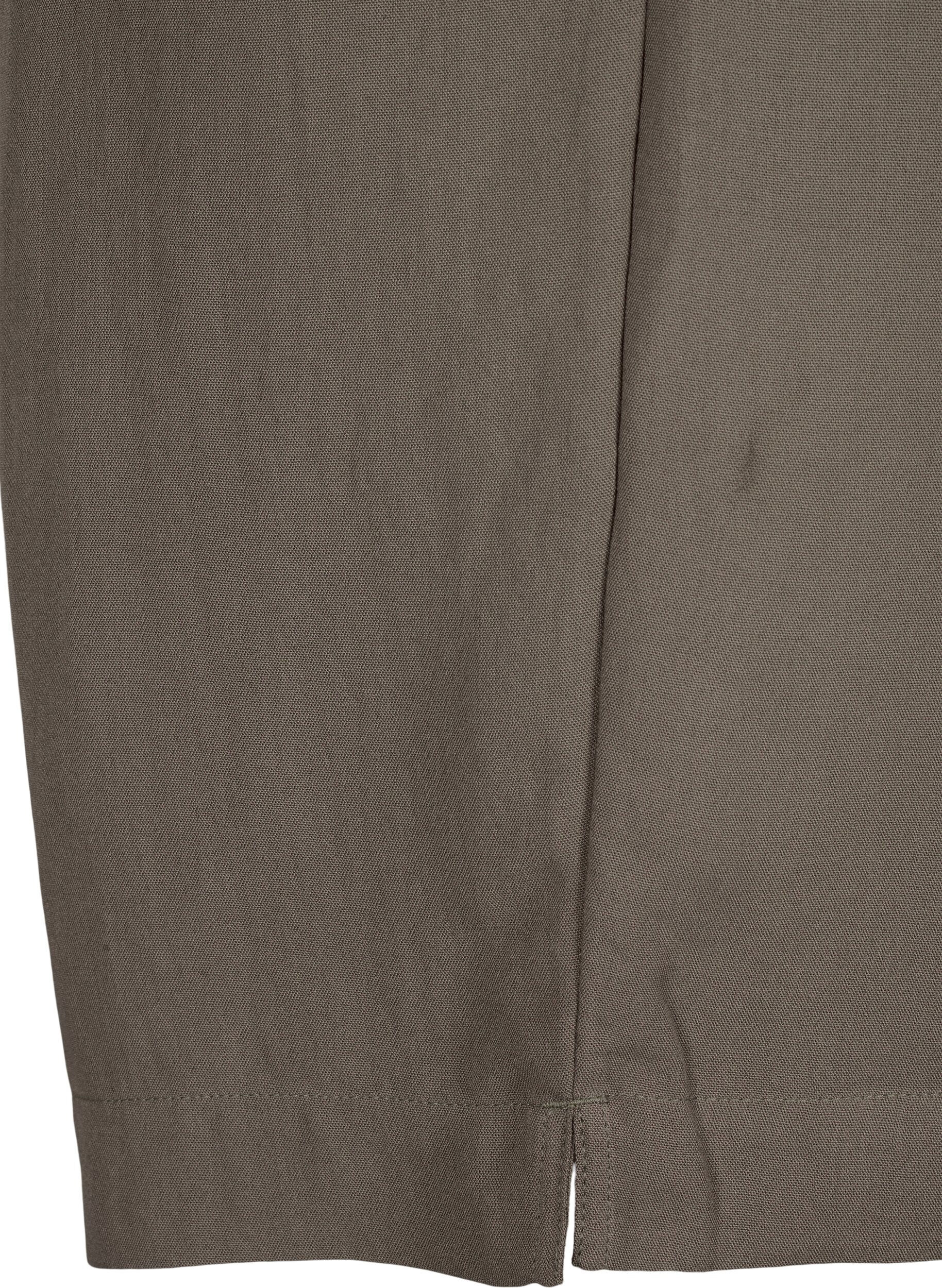 ZizziLockere kurze Hose aus Viskose, Chocolate Chip, Packshot image number 3