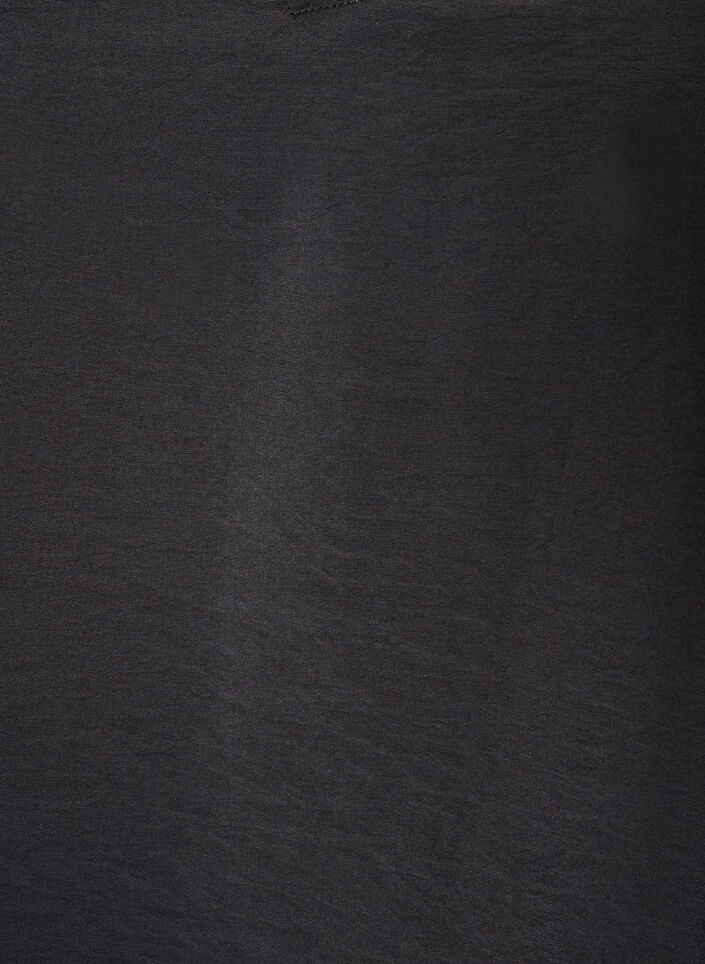 Bluse mit Balloneffekt und Chiffondetails, Schwarz, Packshot image number 2