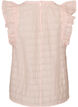 &Auml;rmellose Bluse mit Struktur und R&uuml;schen, Rot, Packshot image number 1