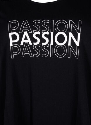 Top aus Baumwolle mit A-Linie, Black W. Passion, Packshot image number 2