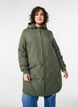 Mittellange Steppjacke mit Kapuze, Gr&uuml;n, Model image number 3