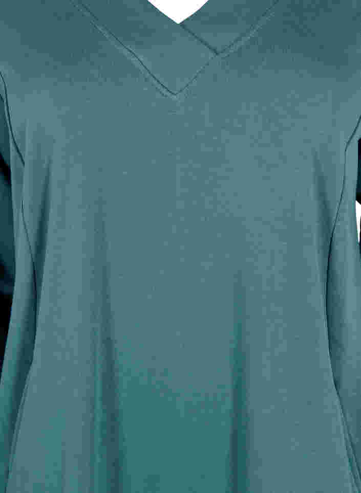 Pulloverkleid mit V-Ausschnitt, Sea Pine, Packshot image number 2