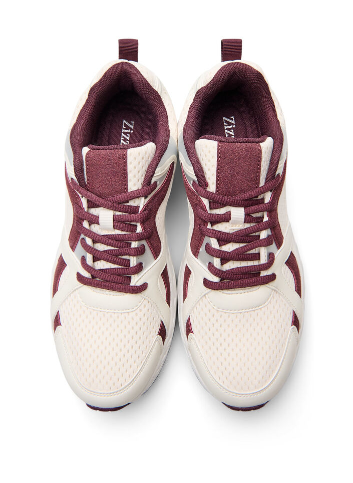 Sportliche Sneakers mit Mesh, Rot, Packshot image number 2