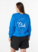 Sweatshirt mit Motiv auf der Vorderseite, Blau, Model image number 2