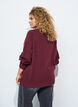 Strickbluse mit Wellenkante, Rot, Model image number 2