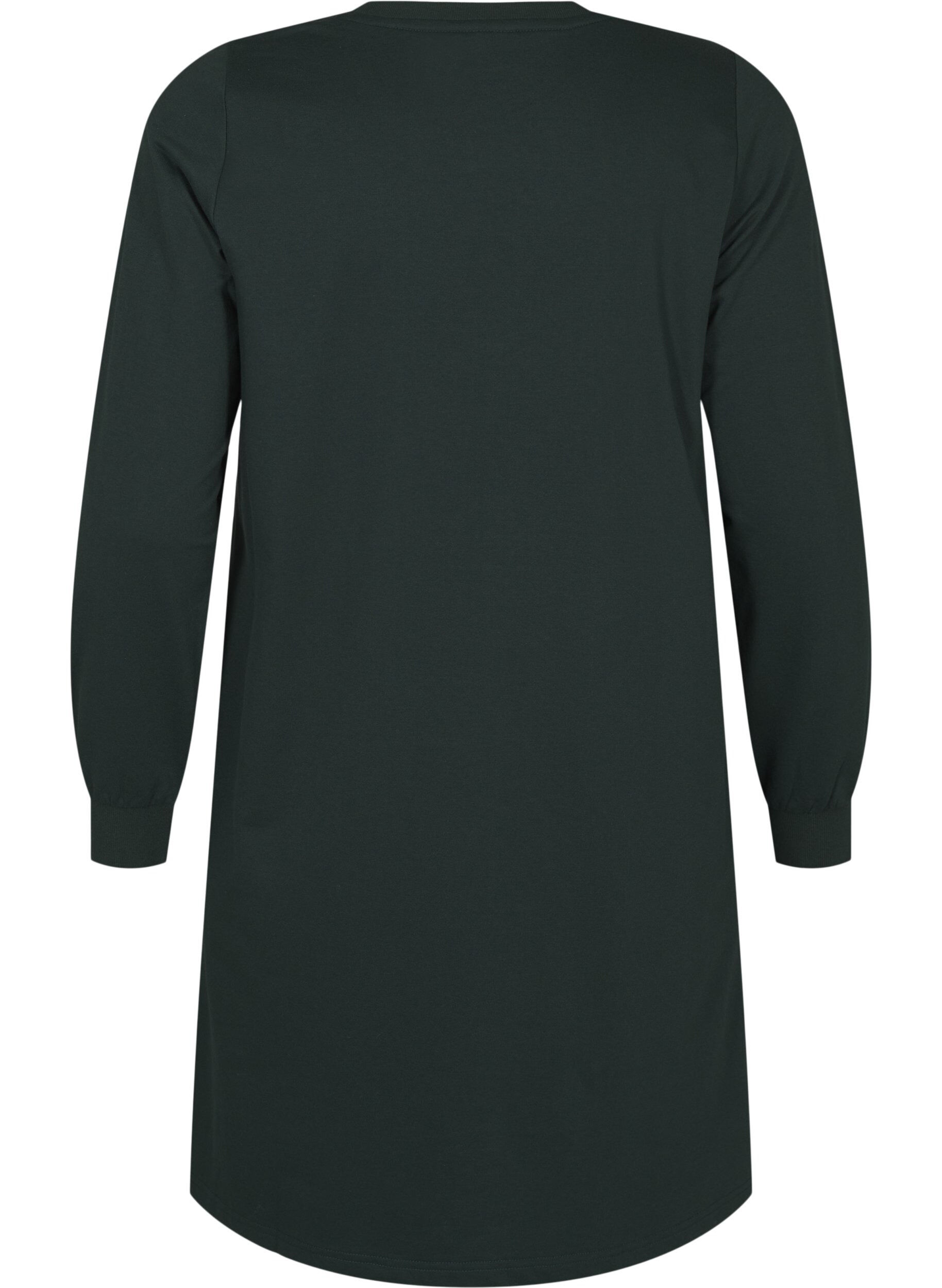 ZizziKurzes Sweatkleid mit Spitzendetail, Scarab, Packshot image number 1