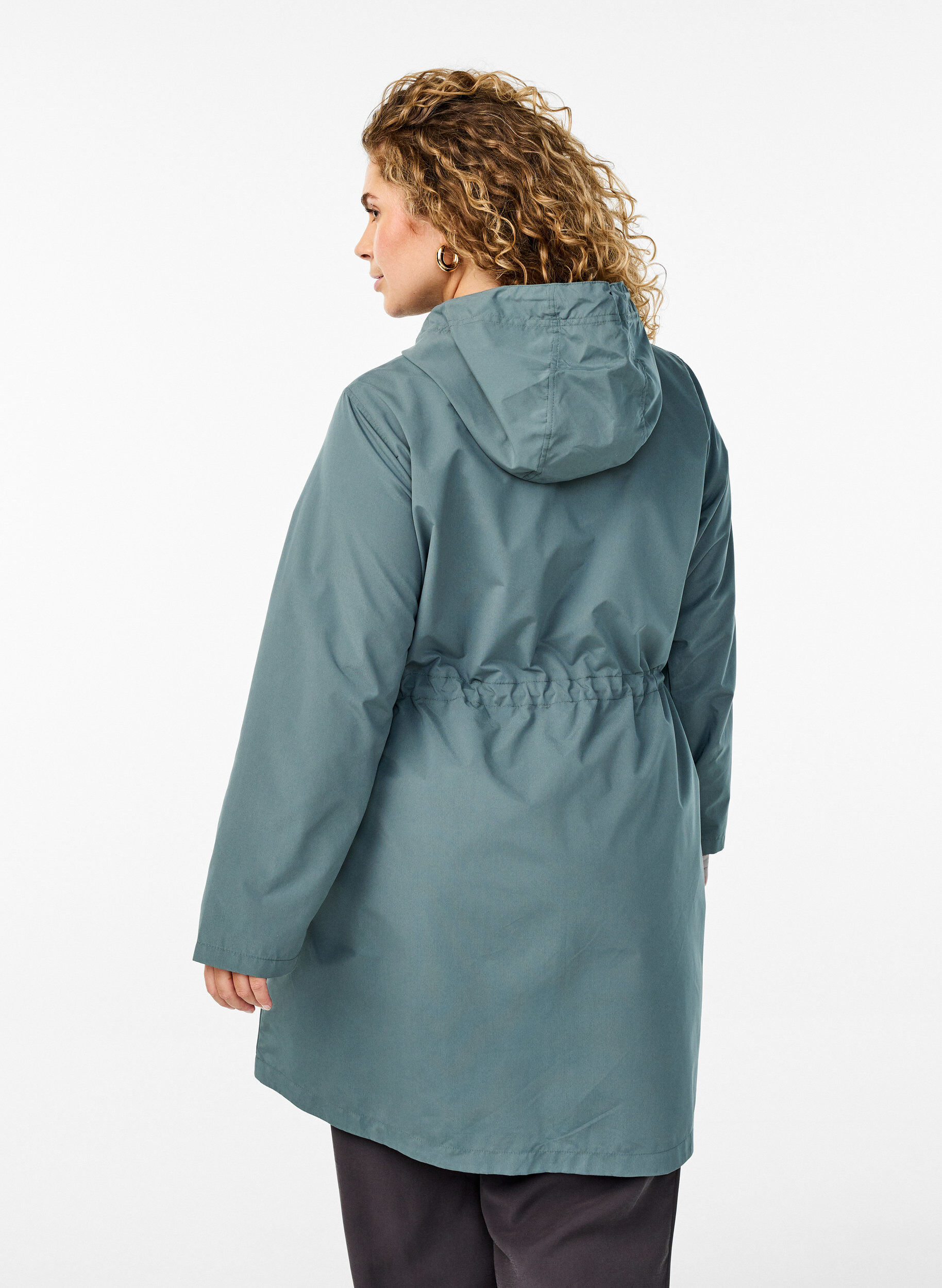 ZizziFLASH - Wasserabweisender Parka mit Kapuze, Gr&uuml;n, Model image number 2