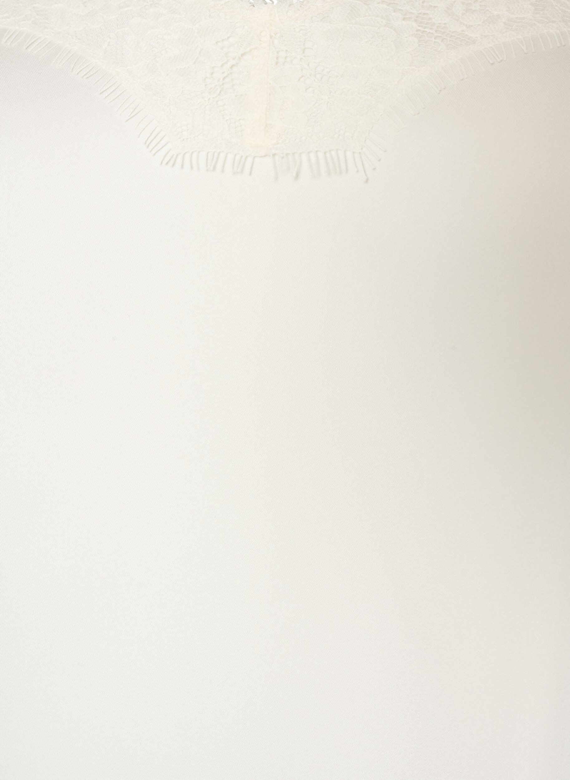 ZizziTr&auml;gertop mit Spitze und asymmetrischem Saum, Vanille, Packshot image number 2
