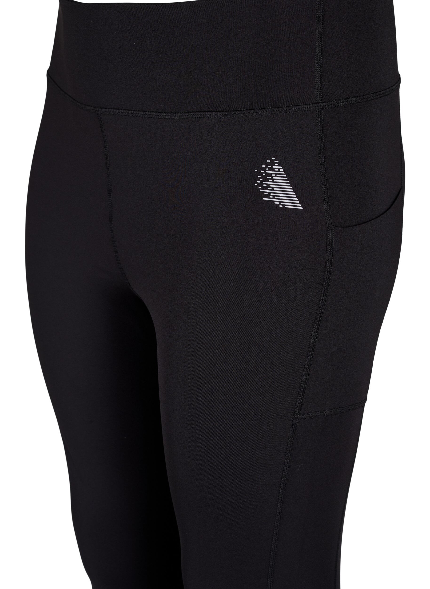 ZizziCORE, POCKET TIGHTS - Trainingstights mit Mesh, Black, Packshot image number 2