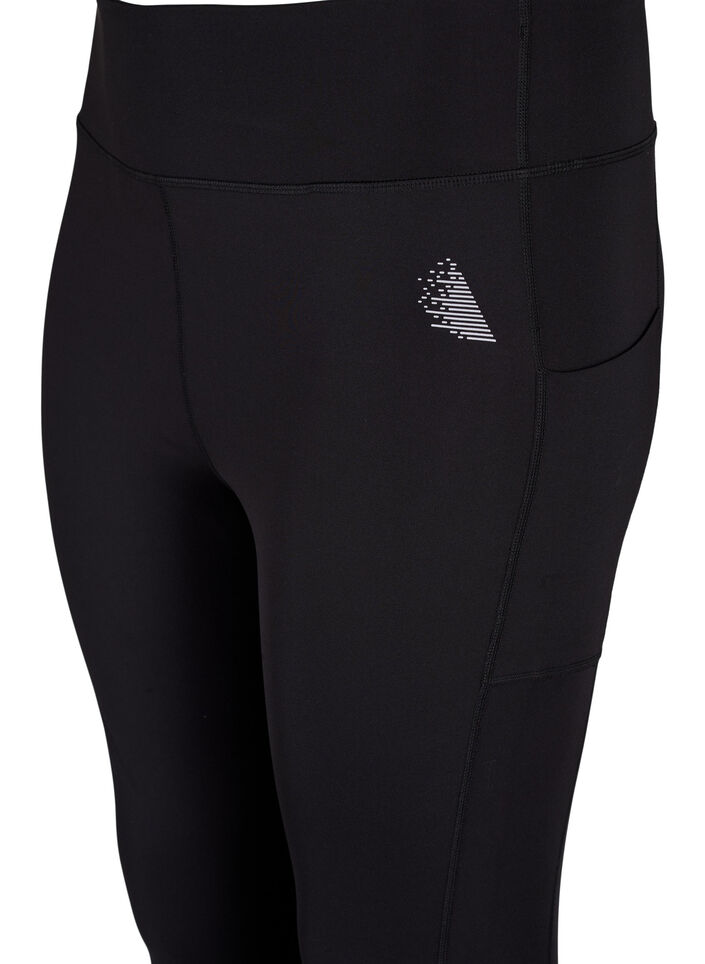 CORE, POCKET TIGHTS - Trainingstights mit Mesh, Black, Packshot image number 2