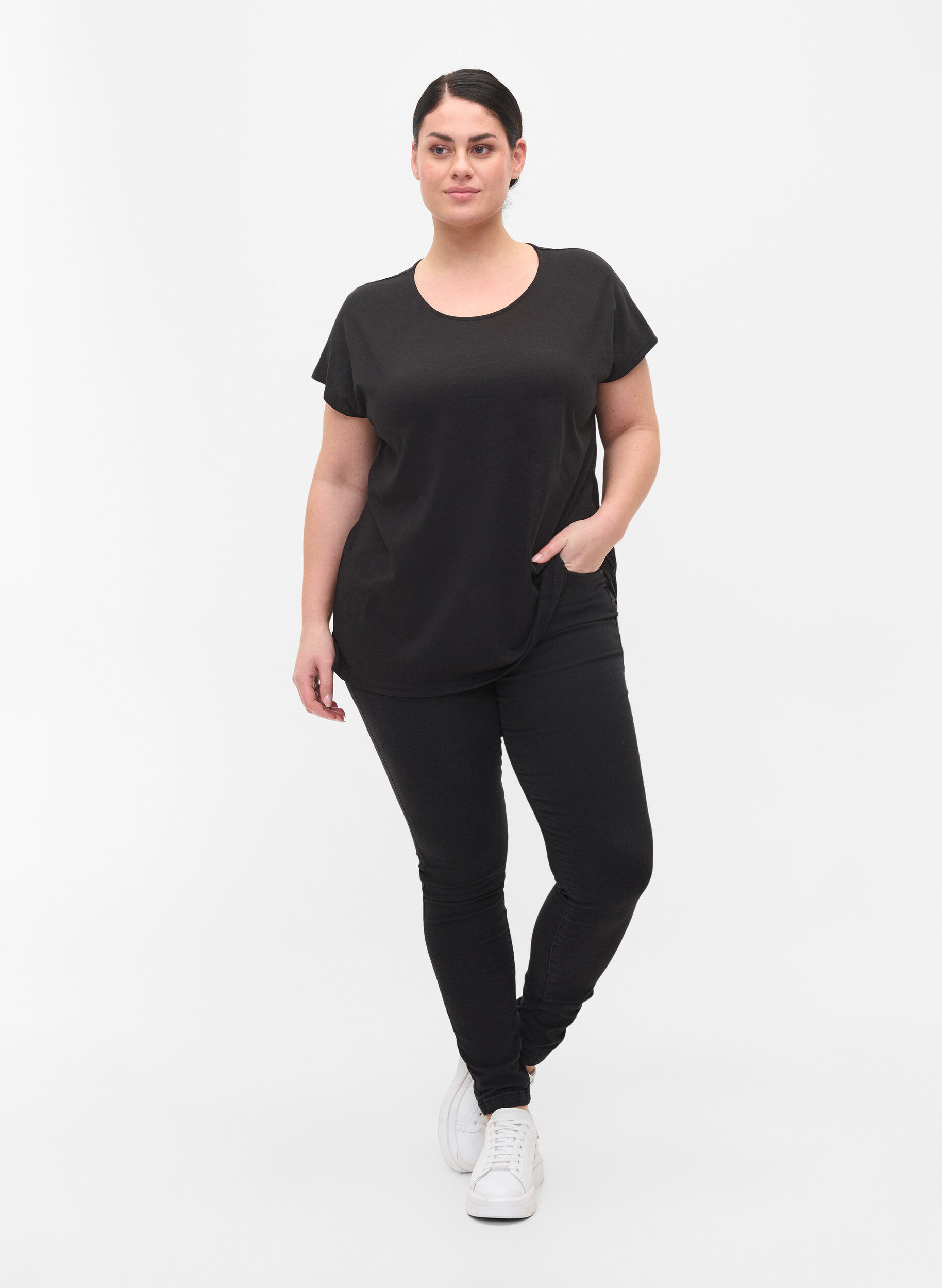 ZizziT-Shirt, Black, Model image number 3