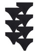 7-pack G-String aus Baumwolle, Schwarz, Packshot image number 0