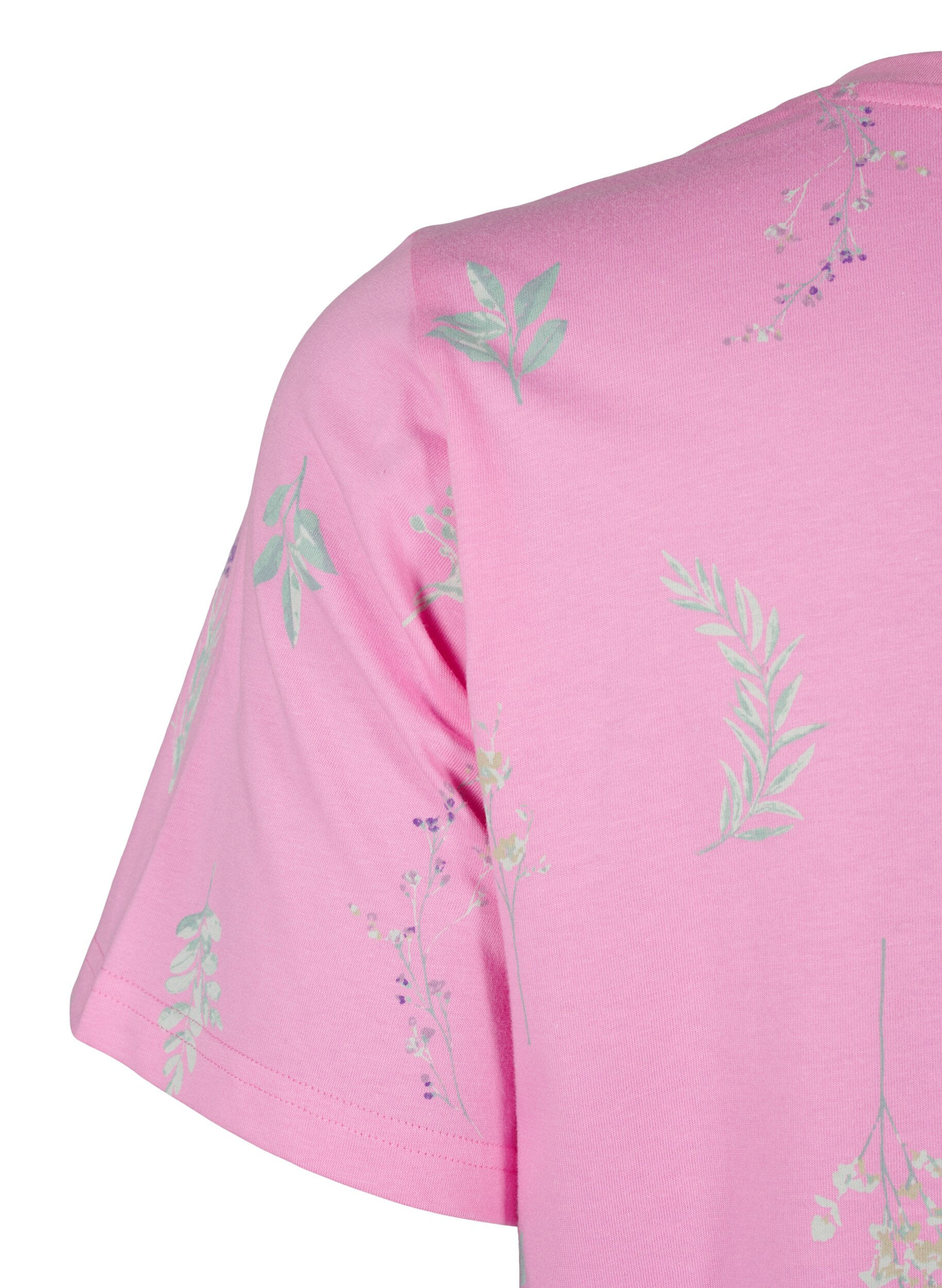 ZizziT-Shirt aus Bio-Baumwolle mit Blumendruck, Rosebloom W. Flower, Packshot image number 3