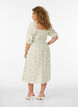 Gebl&uuml;mtes Sommerkleid aus Viskose, Wei&szlig;, Model image number 1