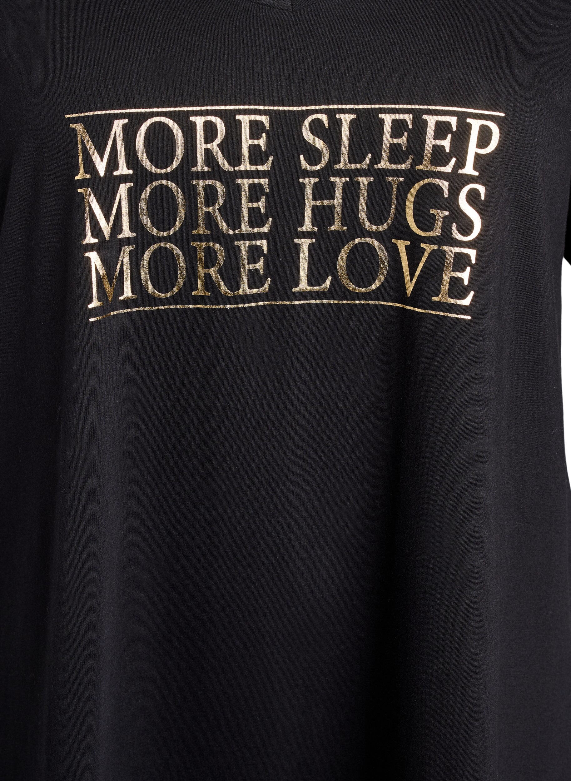 ZizziNachthemd aus Bio-Baumwolle mit V-Ausschnitt, , Packshot image number 2