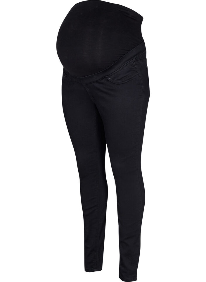 Schwangerschafts-Jeggings aus Baumwollmischung, Schwarz, Packshot image number 0