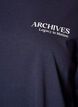 Lang&auml;rmelige Jerseybluse mit Textprint, Blau, Packshot image number 2