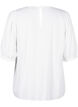  Viskosebluse mit 1/2 &Auml;rmeln, Bright White, Packshot image number 1