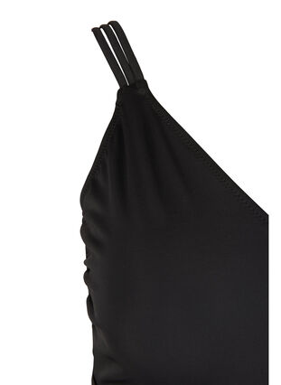 Badeanzug mit V-Ausschnitt, Black, Packshot image number 3