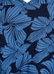Kurzes A-Linien-Kleid mit floralem Print, Blau, Packshot image number 2