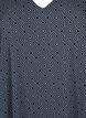 Kleid mit V-Ausschnitt und Aufdruck, Navy Graphic AOP, Packshot image number 2