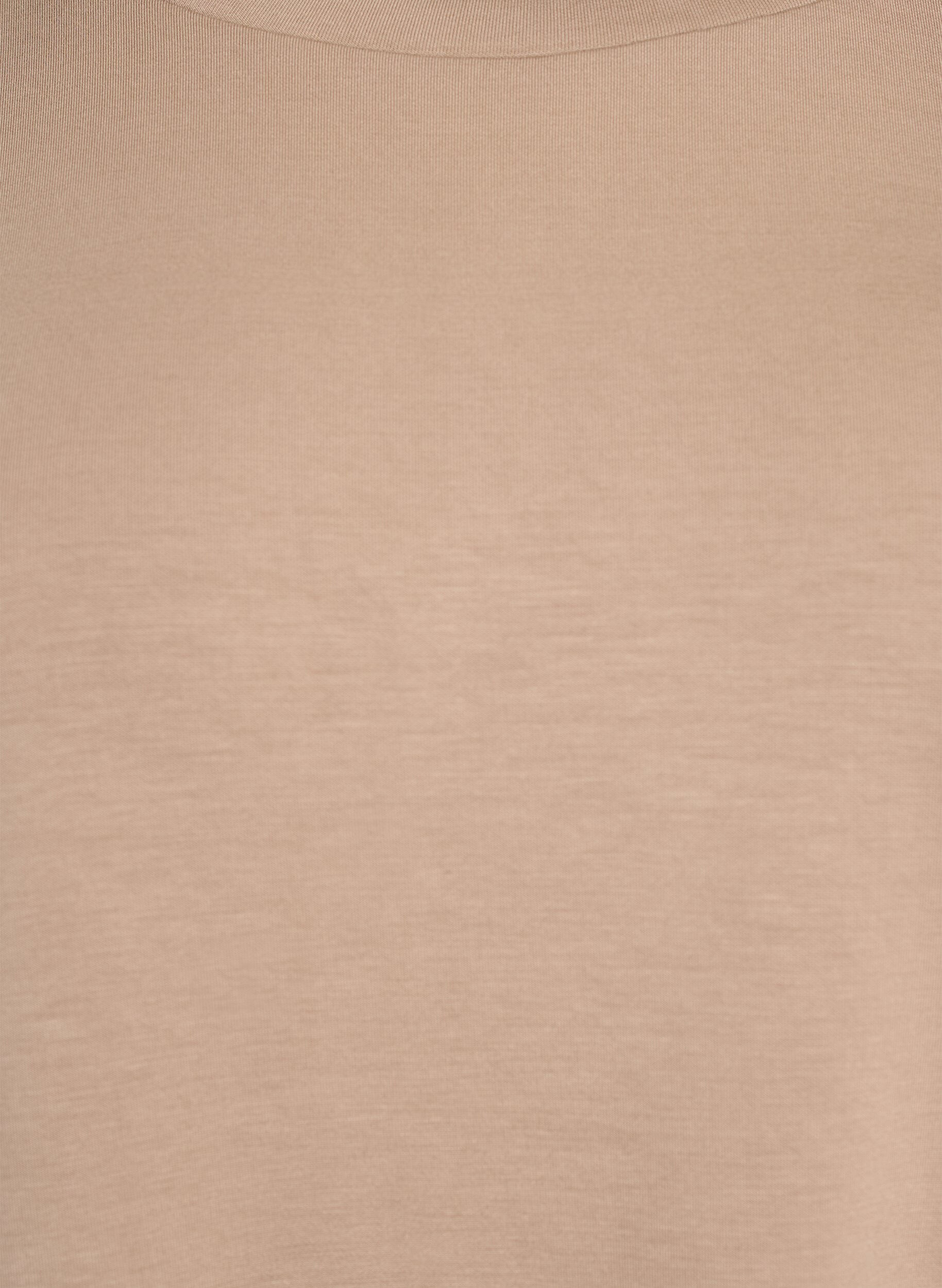 ZizziLockeres T-Shirt mit Halbarm, Beige, Packshot image number 2
