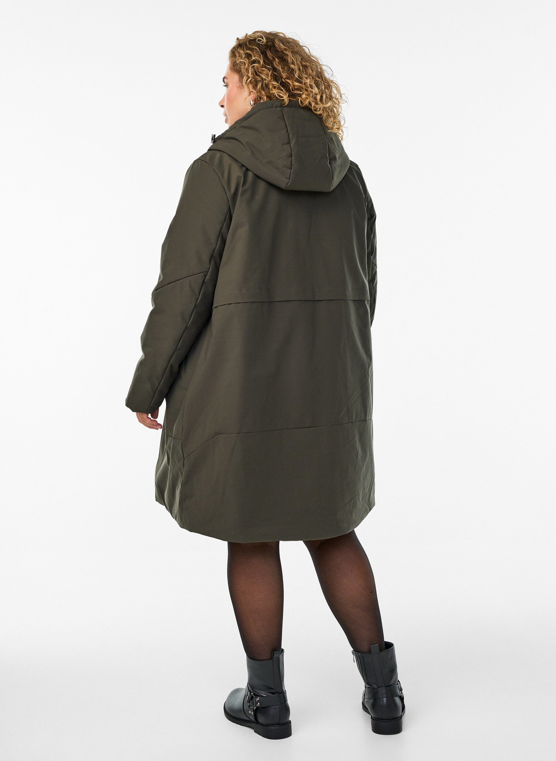 ZizziWinterjacke mit verstellbarer Taille, Gr&uuml;n, Model image number 2