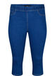  Denim-Caprihosen mit elastischem Bund, Blau, Packshot image number 0