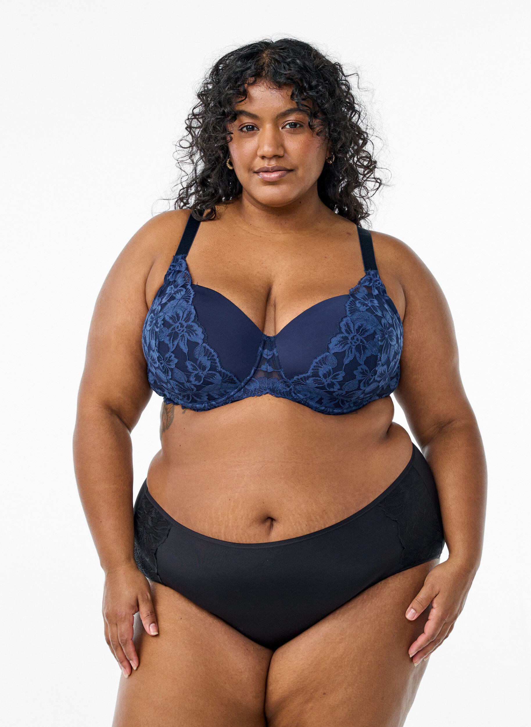 ZizziRegular rise Unterw&auml;sche 2er-Pack, Schwarz, Model image number 0