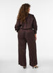 Weite Hose mit Paisleymuster und hoher Taille, Braun, Model image number 1