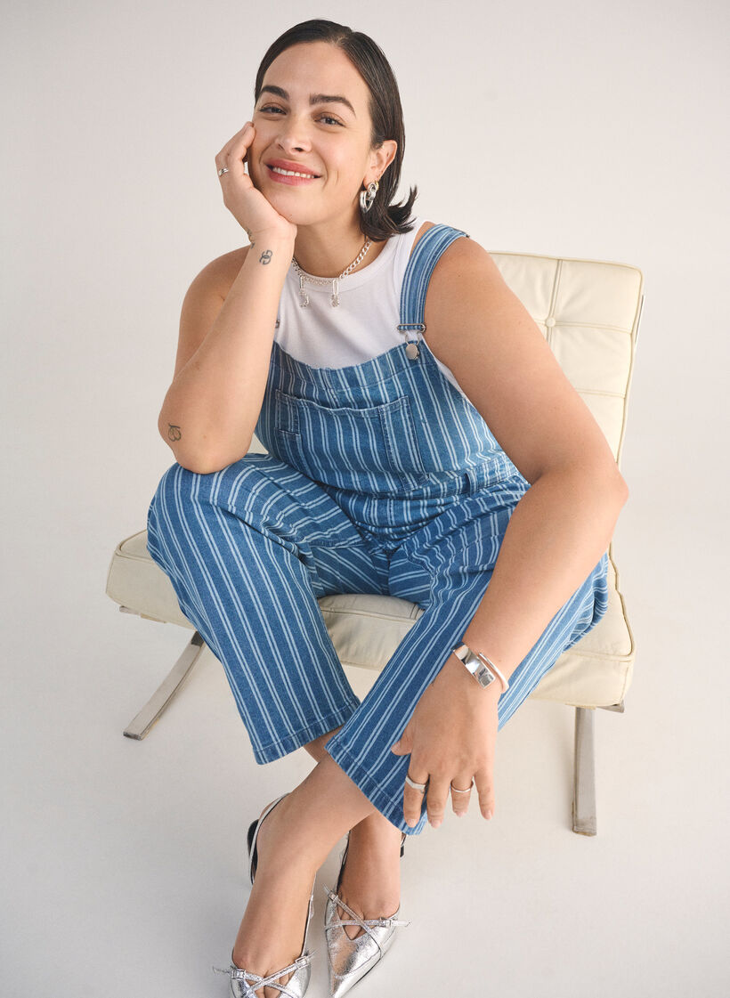 Jeans-Latzhosen, Blau, Image image number 0