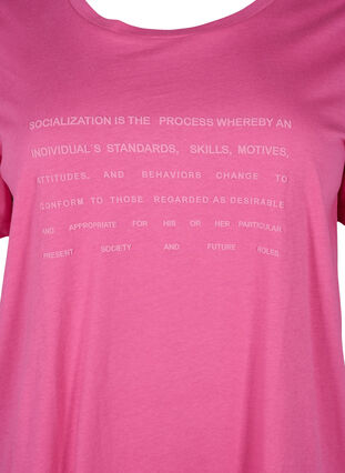 T-Shirt mit Text-Motiv, Shocking Pink W.Pink, Packshot image number 2
