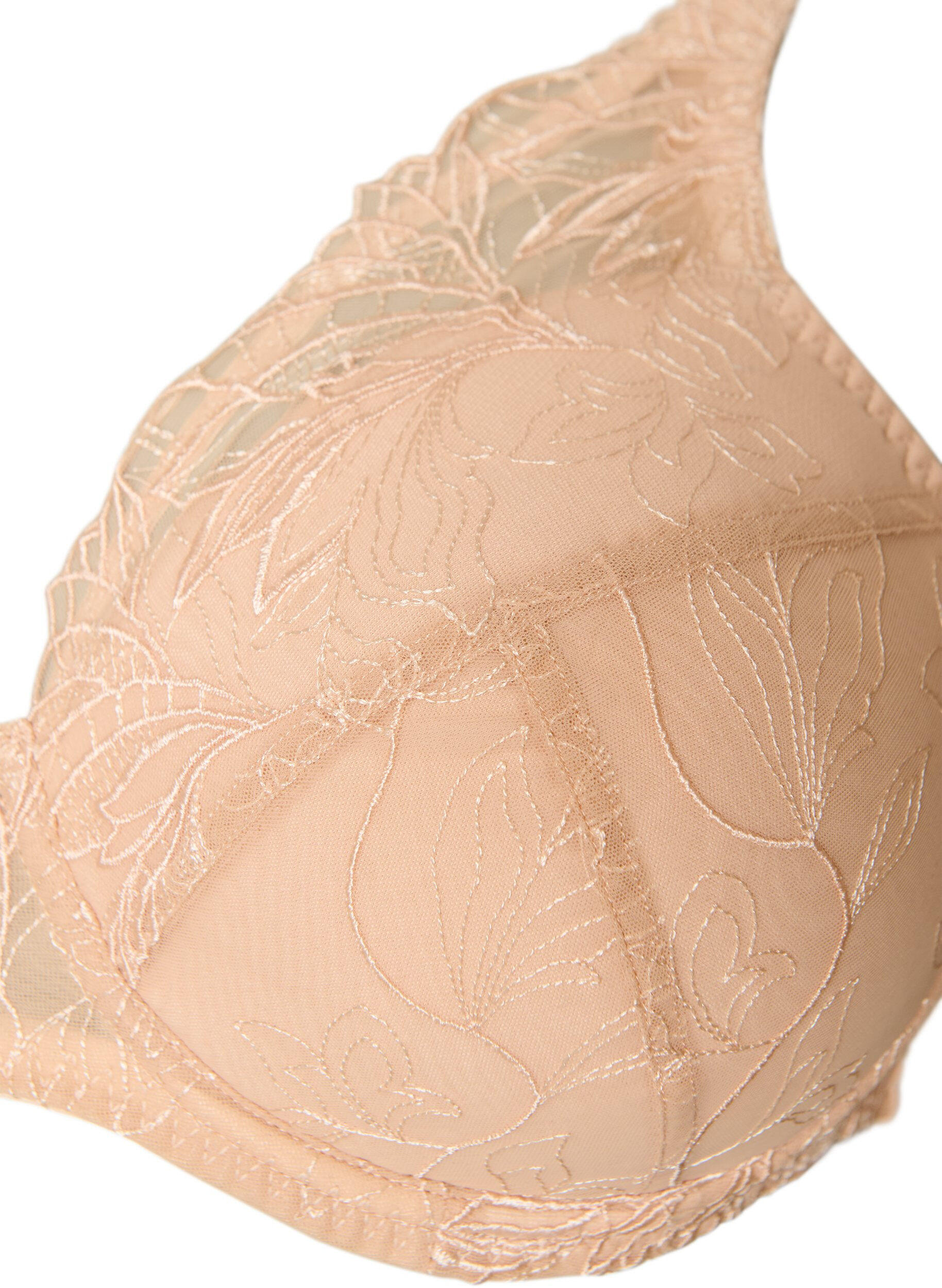 ZizziGepolsterter Spitzen-BH mit B&uuml;gel, Beige, Packshot image number 2