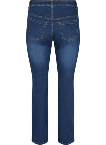 Hochtaillierte Ellen Bootcut Jeans, Dark blue, Packshot image number 1