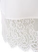 Lockere Bluse mit breiter Spitze, Wei&szlig;, Packshot image number 4