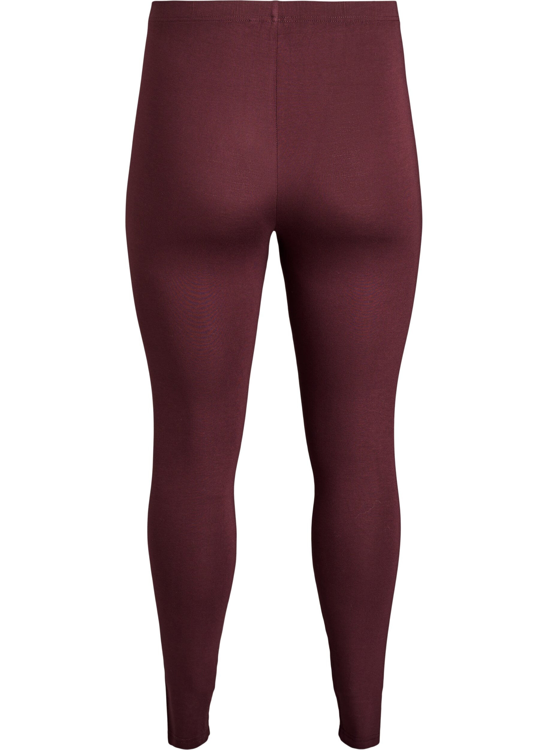 ZizziBasic Leggings aus Viskose, Dunkles Bordeaux, Packshot image number 1