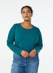Basic Top aus Jersey mit langen Ärmeln, Grün, Model image number 0