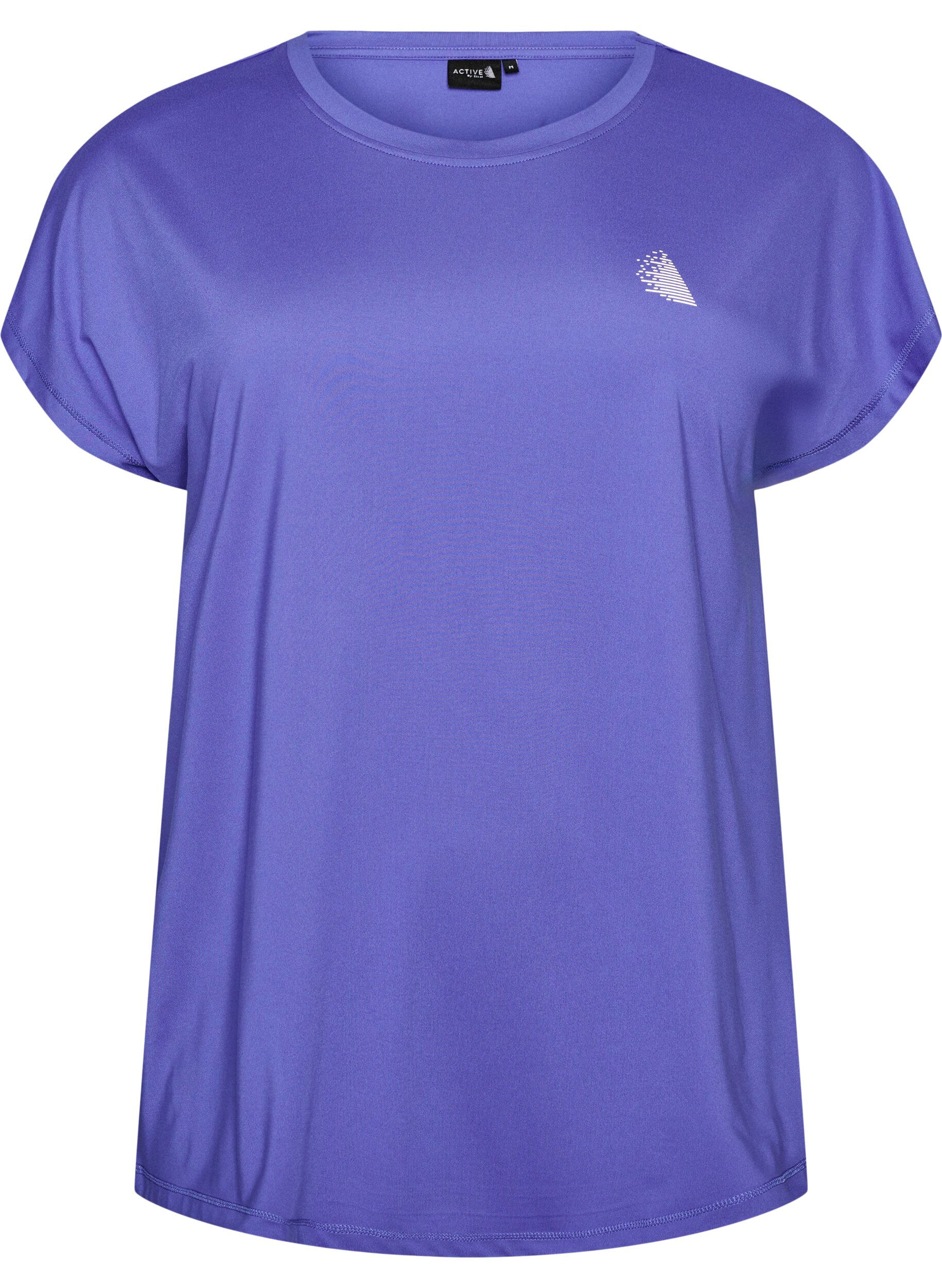 ZizziEinfarbiges Trainings-T-Shirt, Blau, Packshot image number 0